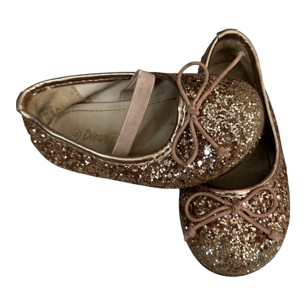 Dream Pairs Sparkling Gold Kids Dress Shoes